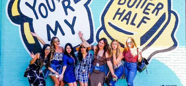 You're my butter half mural in Austin Texas